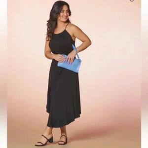 Va Va Voom Black Midi Dress